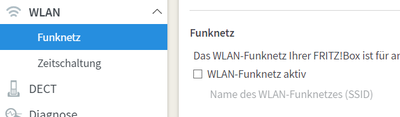 WLAN inaktiv